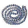 Electroplate Glass Beads Strands EGLA-S176-09A-2