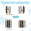 12Pcs Alloy Bikini Clips FIND-GO0003-21B-2