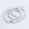 Electroplate Non-magnetic Synthetic Hematite Beads Strands G-J382-4x8x2mm-B04-1