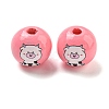 Natural Wood European Beads WOOD-F014-01D-2