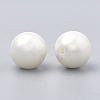 Spray Painted Style Acrylic Beads X-MACR-T010-8mm-08-2