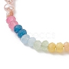 Chakra Natural Malaysia Jade & Pearl Beaded Bracelets for Women BJEW-JB13077-3
