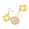 Bling Glass Beads Braided Dangle Earrings EJEW-JE04741-2