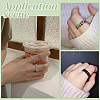 8Pcs 4 Colors Rhinestone Elastic Finger Rings for Women RJEW-ME0001-03-4