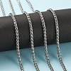 Tarnish Resistant 304 Stainless Steel Wheat Chains STAS-O076-07-2