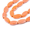 Electroplate Glass Beads Strands EGLA-Q125-009G-3