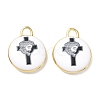 Printed Brass Pendants KK-CBAF9BC-13G-01-1