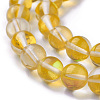 Synthetic Moonstone Beads Strands G-F143-8mm-14-3