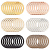 36Pcs 6 Colors Alloy Split Key Rings FIND-CY0001-71-1