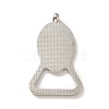 Alloy Pendant Cabochons Settings FIND-I018-02P-2
