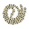 Transparent Glass and Enamel Beads Strands GLAA-T034-01B-1