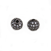 Round Brass Micro Pave Cubic Zirconia Beads ZIRC-N016-01B-8mm-2