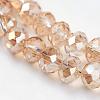 Electroplate Glass Beads Strands EGLA-D020-6x4mm-71-3
