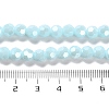 Electroplate Opaque Glass Beads Strands EGLA-A035-P6mm-A10-4