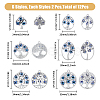 12Pcs 6 Styles Tibetan Style Alloy Pendants FIND-FH0009-09-2