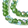 AB Color Plated Transparent Glass Rondelle Beads Strands EGLA-T029-2mm-10M-3