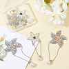 6Pcs 2 Style Star & Windmill Glitter Hotfix Rhinestone DIY-FG0002-26-6