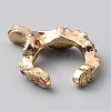 Clear Cubic Zirconia Teardrop Charms Cuff Earrings EJEW-WH0047-10LG-2