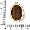 Natural Tiger Eye & White Moonstone Pendants G-B186-02G-3