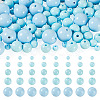 100Pcs 5 Styles Opaque Acrylic Beads MACR-TADJ0001-12E-2