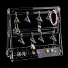 1 Set Transparent Acrylic Earring Display Stands EDIS-PH0001-24C-1