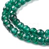 Dyed Natural White Jade Round Beads Strands G-E311-4mm-04-5