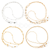 4Pcs 4 Styles Iron & Alloy Eyeglasses Chains AJEW-CN0002-75B-1