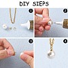 304 Stainless Steel Cup Pearl Peg Bails Pin Pendants STAS-F227-50-G-2