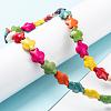 Dyed Synthetic Turquoise Beads Strands G-M152-01-A-4