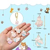 20Pcs 4 Styles Alloy Enamel Pendants ENAM-CJ0004-98-2