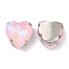 Mocha Fluorescent(MI) Heart Sew on Rhinestone GGLA-C001-01A-P01-2