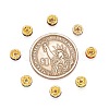 Brass Rhinestone Spacer Beads RB-A014-Z6mm-G-3