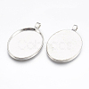 Alloy Pendant Cabochon Settings X-PALLOY-2422-P-FF-2