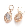 Brass Micro Pave Cubic Zirconia Jewelry Sets SJEW-F189-04KCG-4