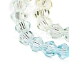 Gradient Color Baking Paint Glass Bead Strands X1-DGLA-A039-T6mm-A012-3
