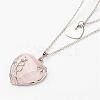 316 Surgical Stainless Steel Cable Chains Tiered Necklaces NJEW-JN01738-2