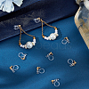 30Pcs 304 Stainless Steel Clip-on Earring Findings STAS-UN0051-65-4