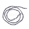 Natural Black Rutilated Quartz Beads Strands G-F596-25A-3mm-2