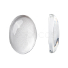 (Old Sku: GGLA-G010)Transparent Oval Glass Cabochons GGLA-R022-14x10-1