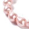 Electroplated Glass Imitation Pearl Beads Strands BSHE-G035-01B-03-1-3
