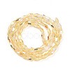 Transparent Electroplate Glass Beads Strands GLAA-K064-05A-01C-2