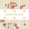 32Pcs 4 Styles 304 Stainless Steel Ear Nuts STAS-UN0033-26-4