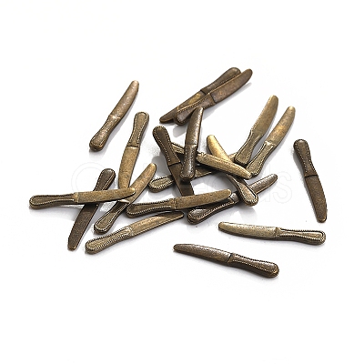 100Pcs Alloy Silverware Miniature Ornaments PW-WGF7D5F-07-1
