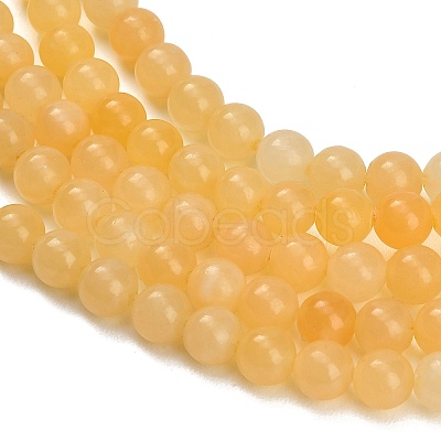 Natural Yellow Calcite Beads Strands GG-CBAA3AB-02-6mm-1
