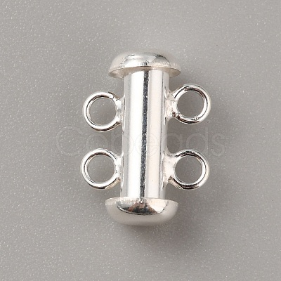 Sterling Silver Slide Lock Clasps STER-WH0008-33-1