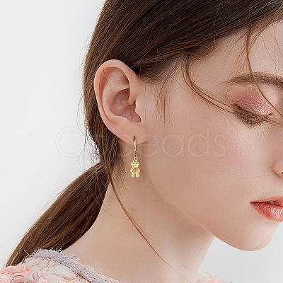 16Pcs 8 Colors Brass Micro Pave Cubic Zirconia Pendants KK-SZ0005-99-1
