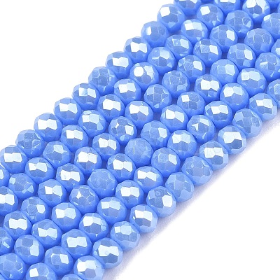 Electroplate Glass Beads Strands EGLA-A044-P2mm-A17-1