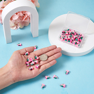 50Pcs Handmade Polymer Clay Charms CLAY-YS0001-02-1