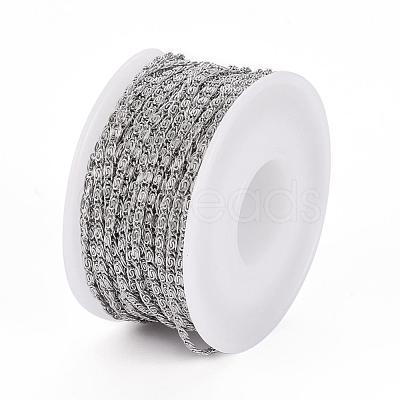 Tarnish Resistant 304 Stainless Steel Lumachina Chains CHS-H007-28P-1