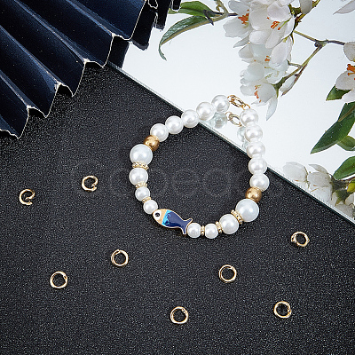 50Pcs Brass Open Jump Rings KK-BBC0027-90B-1
